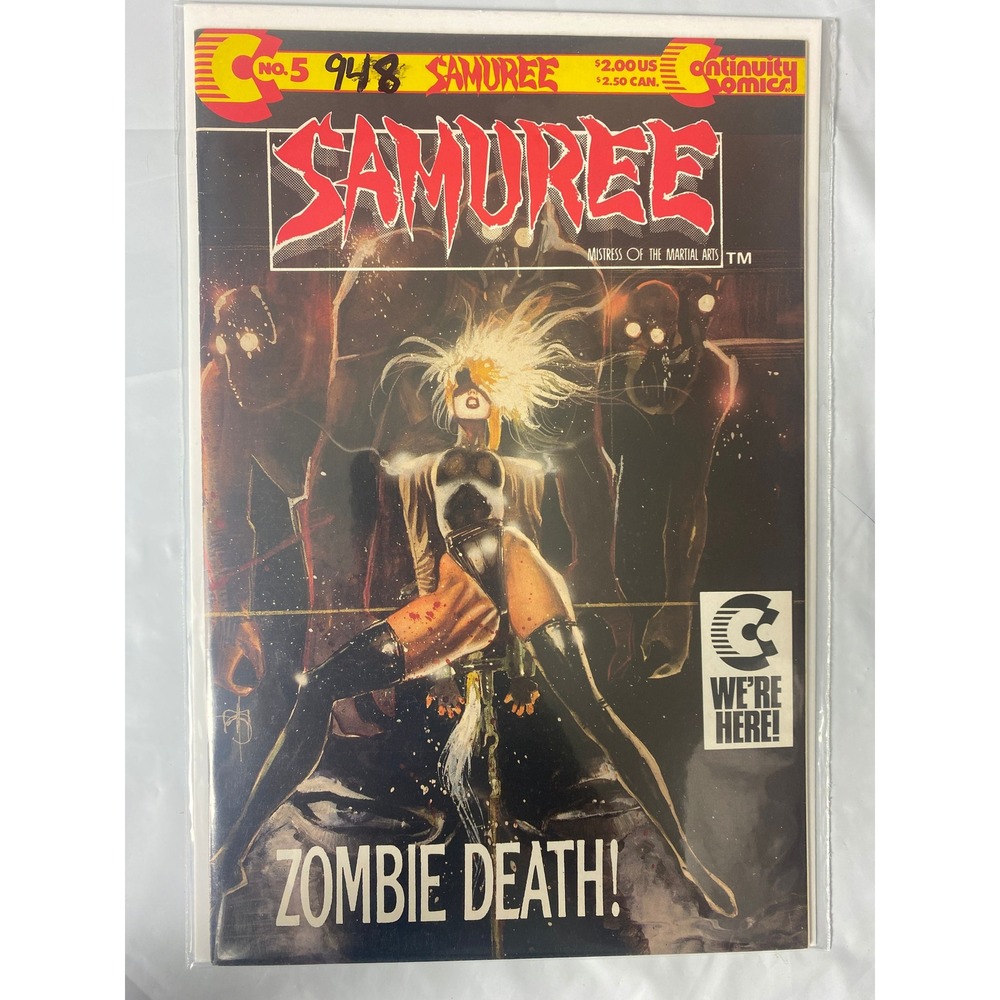 Samuree No 5 Continuity Comics 1988 Zombie Death Neal Adams Copper Age Comic